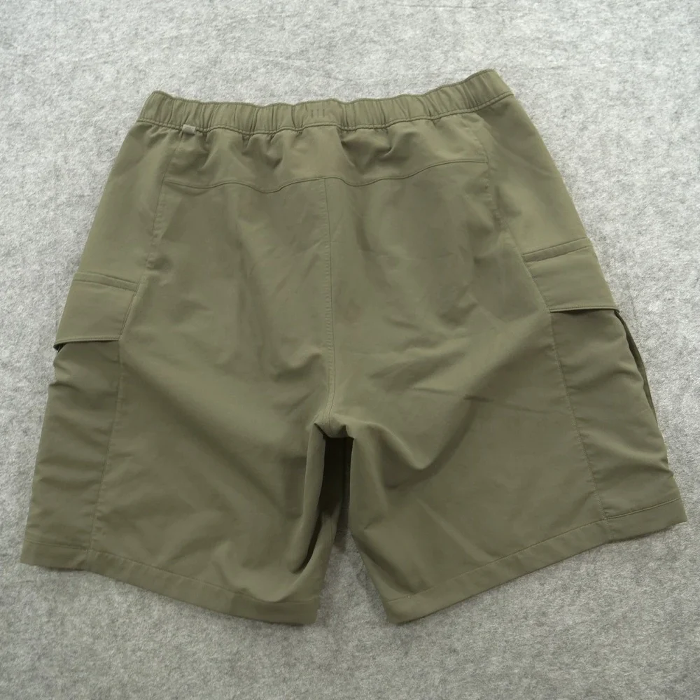 Lululemon Shorts Mens Extra Green Cargo Pockets Versa Elastic Waist Hiking
